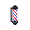 thumbnail image 1 of Poste Bombilla Barbería Caramelo Giratorio 65cm Peluquería BLANCO NEGRO ROJO AZUL, 1 of 4
