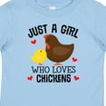 thumbnail image 4 of Inktastic Just a Girl Who Loves Chickens Girls Baby T-Shirt, 4 of 5