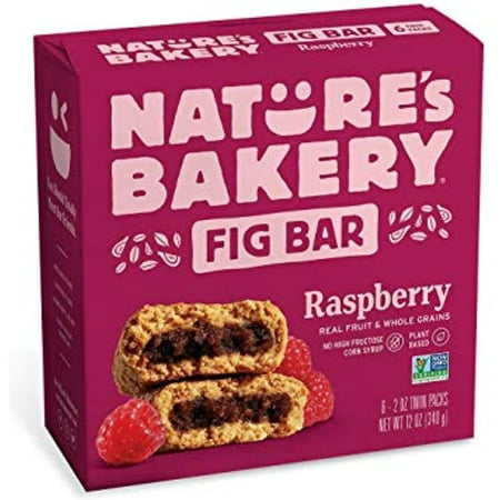 Nature's Bakery Raspberry Real Fruit, Whole Grain Fig Bar - 6 ct. (12 oz.)