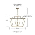 thumbnail image 3 of 4 Light Pendant-22 Inches Tall And 27.5 Inches Wide-Matte Brass Finish Capital Lighting 350641Ma, 3 of 7