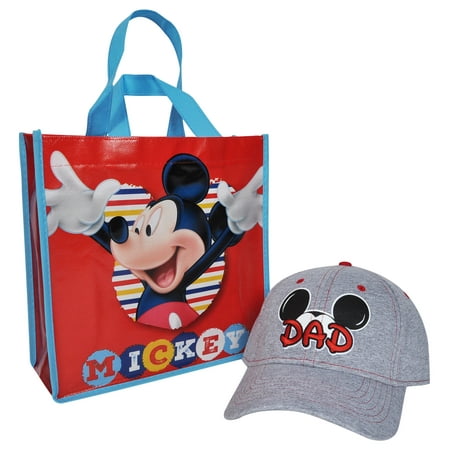 mickey mouse dad mens hat with gift tote bag 2 pieces walmart com