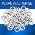 thumbnail image 2 of Stainless Steel Wave Washers Assortment (M4-M14, 50 Pieces), 2 of 5