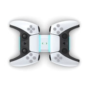 Dual Charger for PS5 Controller, Slim, White
