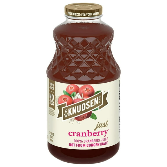 R.W. Knudsen Family Just Cranberry 32 fl oz Pack of 4