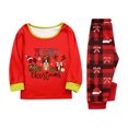 thumbnail image 5 of Christmas Family Pajamas Matching Sets, Gift Box Print Long Sleeve Tees and Plaid Pants, Cozy Loungewear for Family Matching Sets, 5 of 8