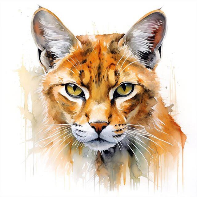 Resina JShteea Serie Animal Gato Con diamantes Completos 35*35CM