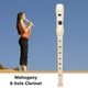 thumbnail image 2 of Regalos de instrumentos musicales de clarinete de estilo alemán de tono alto de 8 agujeros de madera de melocotón Likrtyny Deportes al aire libre Salida diaria Juego de fiesta, 2 of 9