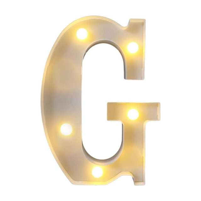 HaoXun LED Letter Lights Alphabet Lamp - ABS Plastic Marquee Letters with Built-in LED Lighting for Birthday Party Wedding Home Decorations