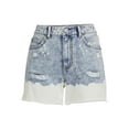 thumbnail image 5 of No Boundaries Juniors' High Rise Denim Shorts, 5 of 5