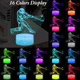 thumbnail image 2 of YSITIAN 3D Baseball Player Night Light,LED Illusion Lamps with Remote Controlle Best Xmas Birthday New Year Gifts G1116-390, 2 of 7