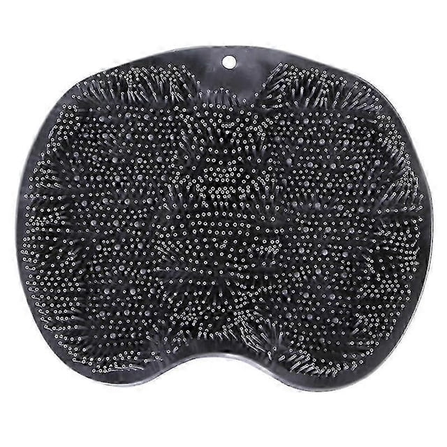 Silicone Shower Foot Scrubber Back Body Brush Massager Pad Mat Bathroom color04