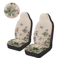 thumbnail image 3 of Uorisanigo Car Seat Covers 2pcs Forest Butterfly Print High Back Front Seat Cushion Covers Auto Interior Accessories Universal Driver Seats Cover for Women Men, All Weather Protection, 3 of 7