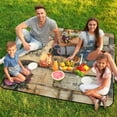 thumbnail image 7 of Bohemian Color Picnic Blanket Waterproof Outdoor Beach Blanket Hand-held Pad Suitable for Travel, Camping, Beach, Family Gatherings, 7 of 7