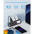 thumbnail image 2 of Pinza de escritorio Power Strip PAEWOK con salida PD USB C 6 de 20 W, 2 of 7