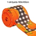 thumbnail image 1 of Orange Pumpkin Ribbon Autumn Harvest Overlock Ribbon 180 Inches of Craft Ribbon, 1 of 12