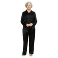 thumbnail image 1 of Women's 100% Silk Pajama Set - Luxury Sleepwear Pjs by TexereSilk (Morning Dew), 1 of 4