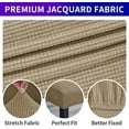 thumbnail image 3 of Stretch Chair Covers for Dining Room Set of 4, Removable Washable Dining Room Chair Covers, Dining Chair Slipcovers Seat Protector, Great Home Decor and Banquet Upholstery (Tan, 4 Pack), 3 of 7