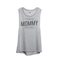 thumbnail image 1 of Thread Tank I Make Mommy Moves Women's Fashion Sleeveless Muscle Tank Top Sport Grey X-Large, 1 of 4