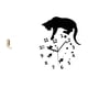 thumbnail image 1 of Organizador De Pared Plegable Con Ganchos Para Ropa Y Toallas, Con Reloj De Gato Silencioso Y Mecanismo Discreto, Ideal Para Baño, Armario O Sala De Estar De Estilo Rústico., 1 of 8