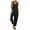 Black, variant on Buigttklop Jumpsuits for Women,Womens Ethnic Style Solid Buttons Pocket Suspender Long Jumpsuit