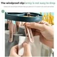 thumbnail image 5 of VogueV Plastic 12-Clip Windproof Travel Drying Rack for Dorm & Home, Foldable Underwear/Sock/Clothes Hanger, Space-Saving, Multi-Functional, 1X Clothes Hanger, 5 of 6