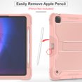 thumbnail image 4 of Dteck Case for iPad Pro 13 inch 2024,Heavy Duty Case 3 Layer Protection Shockproof Protective Cover Built-in Pencil Holder Kickstand for iPad Pro 13-in. (M4) 2024,Rosegold, 4 of 7