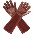 thumbnail image 1 of wonima02 Gardening Gloves for Women/Men Rose Pruning Thorn & Cut Proof Long Forearm Protection Gauntlet, Resistant Thick Cowhide Leather Work Garden Gloves, 1 of 1
