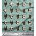 thumbnail image 1 of Soimoi Poly Georgette Fabric Great Dane & Doberman Dog Printed Craft Fabric by The Yard 52 Inch Wide, 1 of 1