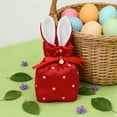 thumbnail image 5 of Elegant Rabbit-Shaped Drawstring Gift Bag with Heart Design, Perfect for Easter and Holiday Presents, Store Small Accessories, and Festive Decorations, 5 of 5