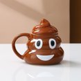 thumbnail image 4 of Taza de agua de cerámica de caca linda Taza de caca Regalo de truco de caca oso de fresa Electrónica, 4 of 4