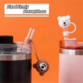 thumbnail image 5 of 3 Pack Straw Cover for Stanley Cups,Cute Bear Straw Protector Cover Compatible for Stanley 30&40oz S, 5 of 5