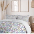 thumbnail image 5 of Ambesonne Pastel Duvet Cover Set, Ornate Flourish Vintage, 2-Calking, Multicolor, 5 of 5