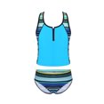 thumbnail image 3 of Aislor Kids Girls 3 Piece Tankini Swimsuit Floral Print Top with Boyshorts Bottoms Bathing Suit Swimwear, 3 of 7