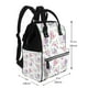 thumbnail image 2 of Fotbe Rose Flower B Mochila Maternidad - Lona de Sarga Impermeable, Mochila de Pañales de Gran Capacidad con Múltiples Bolsillos y Correas Ajustables, 2 of 6
