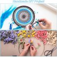 thumbnail image 4 of PATIKIL 1 Inch Dream Catcher Rings, 15 Pcs Plastic Macrame Wreath Floral Round Ring Hoop for Home Car DIY Craft Wedding Wall Hanging Decorations, White, 4 of 7