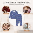 thumbnail image 7 of Honeii New-York City print Women's Pajama Sets Long Sleeve Button Down Sleepwear Nightwear Soft Pjs Lounge Sets-Large, 7 of 7