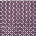 thumbnail image 6 of SAFAVIEH Chatham Jacob Geometric Quatrefoil Wool Area Rug, Purple/Ivory, 7' x 7' Round, 6 of 10