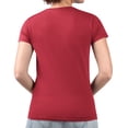 thumbnail image 5 of Women's G-III 4Her by Carl Banks Red Philadelphia Phillies Love Graphic Team V-Neck Fitted T-Shirt, 5 of 5