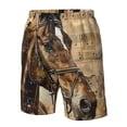 thumbnail image 4 of Pofeuu Musical Horse Vintage Collage Prin Men's Swim Trunks Quick Dry Bathing Suit Swimming Board Shorts Mesh Lining Beach Swimwear-Small, 4 of 6