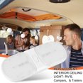 thumbnail image 3 of Liwarace RV Ceiling Light Fixture RV Interior Lighting for Boat Trailer Camper, 12V, 3 of 11