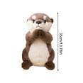 thumbnail image 5 of Wishing Otter Plush Toy - Realistic Cute Otter Stuffed Animal with Clasped Paws, Adorable Gift for Kids, Collectors & Arcade Prize B, 5 of 5