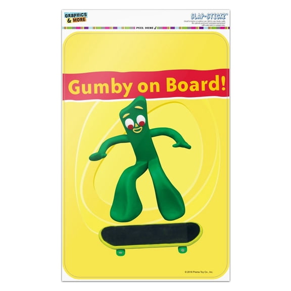 Gumby On Board - Skateboarder Skater Home Business Office Sign