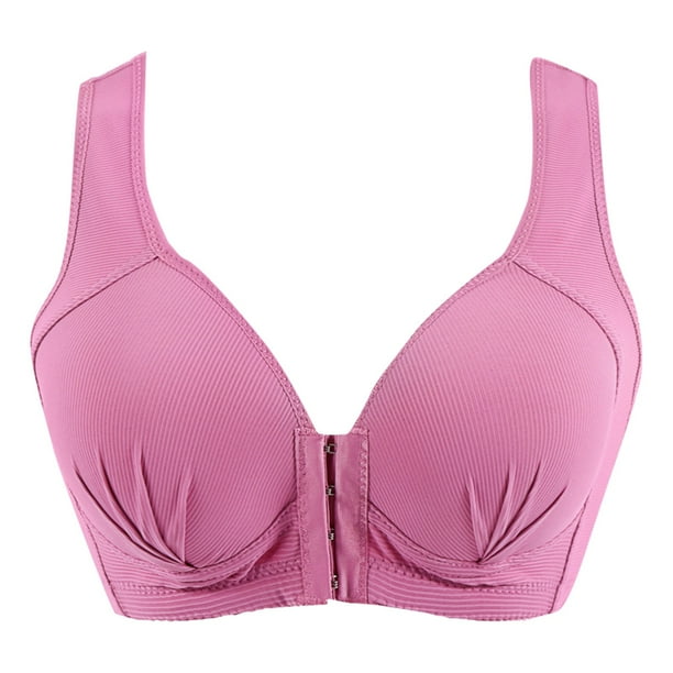 Qcmgmg Women Support Push Up Minimizer Bras Comfort Plus Size Full