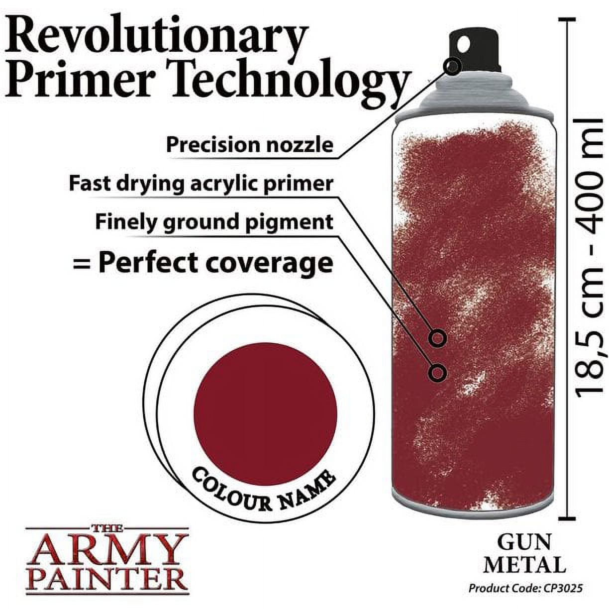 The Army Painter Color Primer Spray Paint, Gun Metal, 400ml- Acrylic Spray