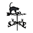 thumbnail image 2 of Weather Vane Support de Météo Extérieur Décoration de Patio Palettes de Direction en Acier Inoxydable Ferme Rétro Décor Dur, Chat et Rat, 2 of 8