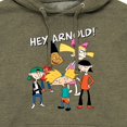 thumbnail image 3 of Hey Arnold! - Group Shot - Men's Pullover Hooded Fleece Sweatshirt, 3 of 6