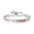thumbnail image 1 of Fiudx Pulsera de Circonitas Coloridas, Diseño de Cobre con Diamantes, Accesorio de Cristal Ajustable, Alivio Del Estrés y Ayuda a Perder Peso, Regalo Perfecto para Cualquier Ocasión, Elegante Caja de, 1 of 2