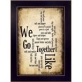thumbnail image 1 of TrendyDecor4U "We Go Together I" by Susan Ball Printed Framed Wall Art, 1 of 2