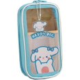 thumbnail image 1 of Large capacity pencil case, Cute girl pencil case Transparent Large pencil bag School supplies (Blue dog), 1 of 5