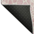 thumbnail image 5 of HomeRoots 673087 5 x 8 ft. Pink & Ivory Geometric Transitional Washable Machine Made Rectangle Area Rug with UV Protection, 5 of 6